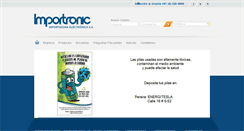 Desktop Screenshot of importronic.com